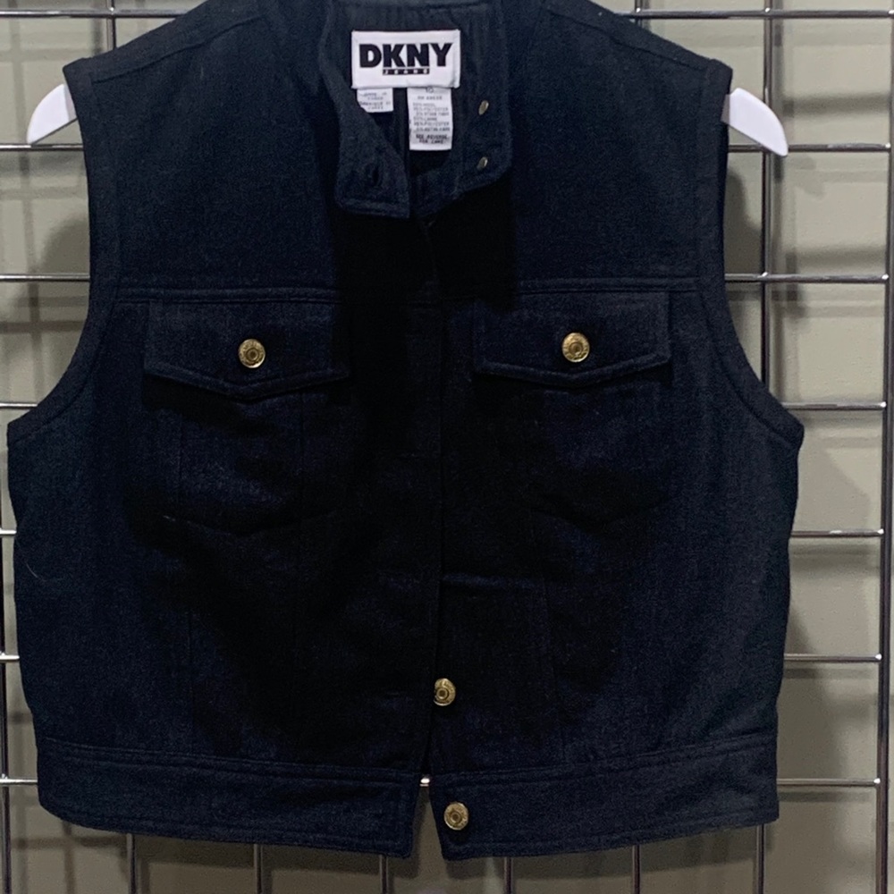 DKNY Black Vest Size 10